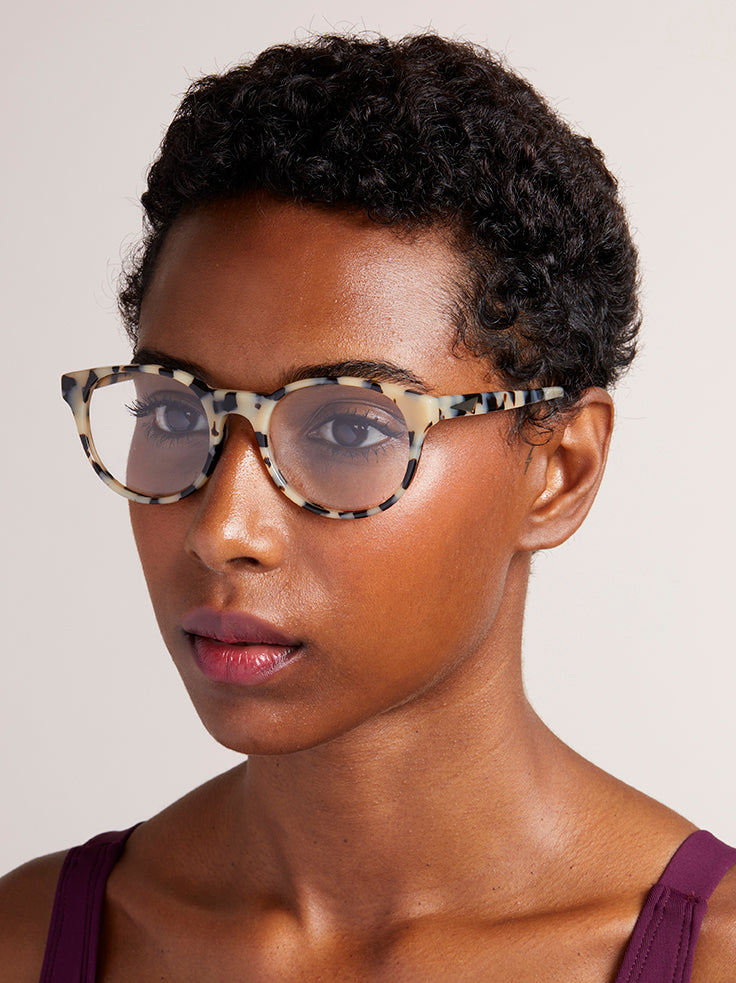 PARIS - Cream tortoiseshell. A PRISM classic, easy to wear, round frame is petite and stylish, for everyday wear. Unisex style and suitable for smaller faces in sunglasses or opticals.
