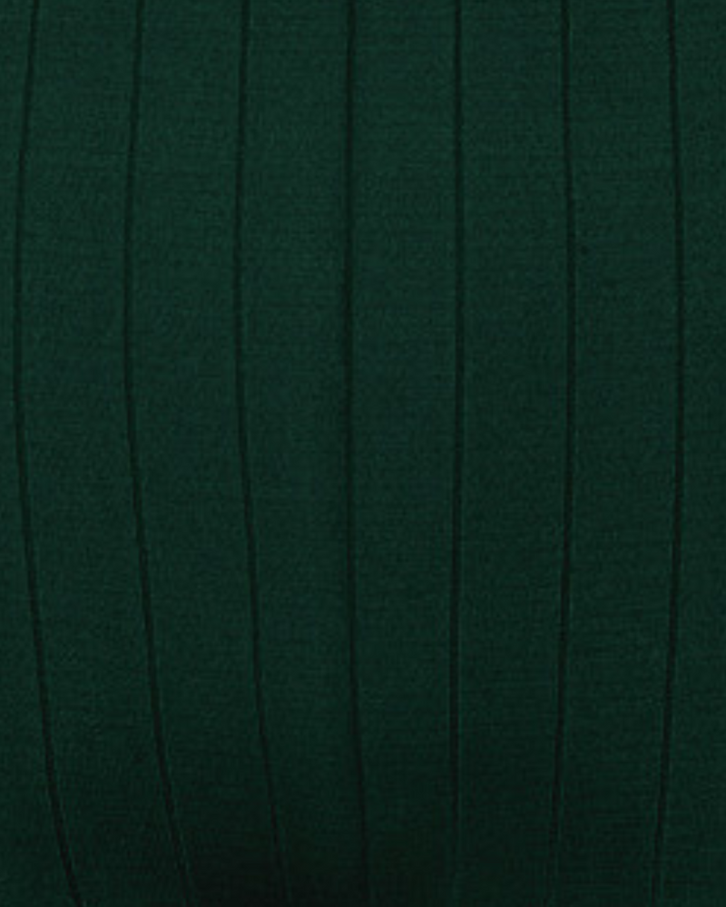 close up image of sincere flat ribbed in dark green 