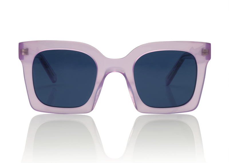 SEATTLE - Lilac. Featuring a square frame and suitable for all face shapes. Made from lightweight acetate, making them comfortable for long wear. 