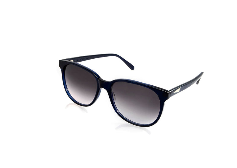 NEW YORK - Midnight Blue. A PRISM classic - unisex collection staple is a medium sized square style frame with a flat top and curve bottom. Also available in sunglasses and optical.