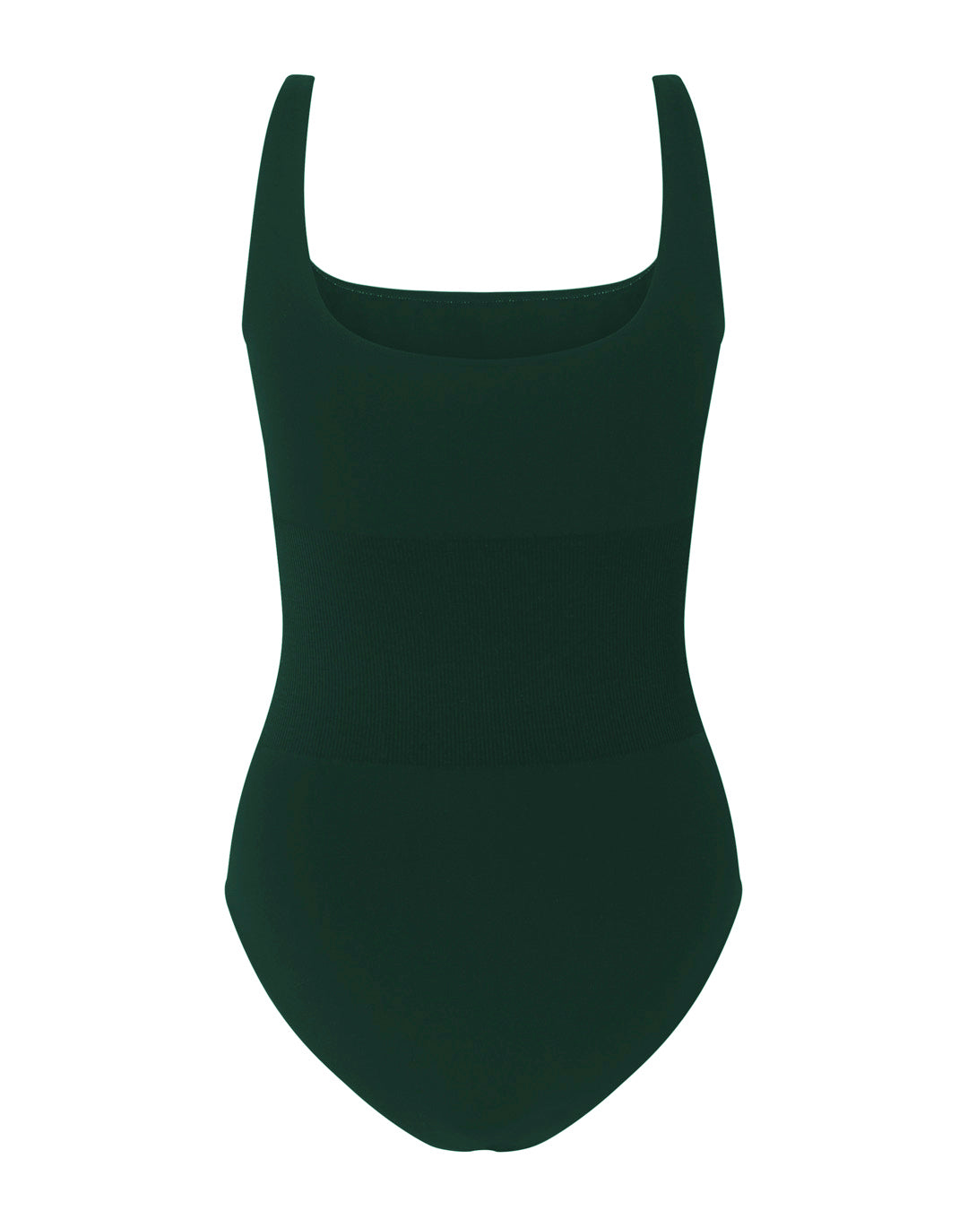 Amourus R AMOROUS Dark Green One-Piece Swimsuit | Elegant Square Neck with Thin ...