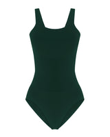 Amorous one-piece swimsuit | dark green | supportive swimwear |  compression wear |  swimsuit to hide belly |  Shape Control Bathing Suit | curvy women swimwear - control bathers - PRISM²  