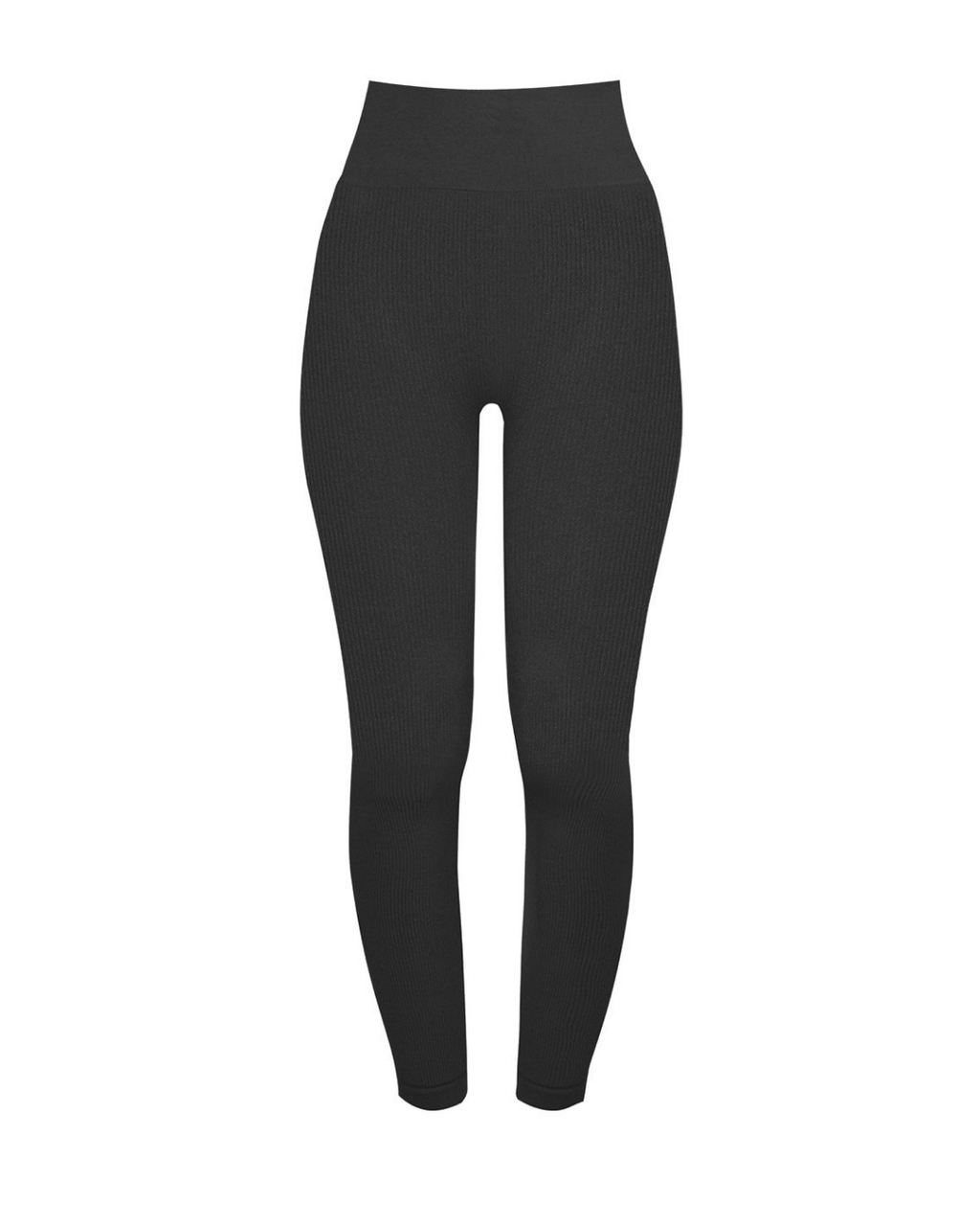 High-waisted long-ribbed leggings VIKI BLACK – Women's leggings at  affordable prices from Miss Leelas