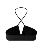BOUYANT - Black - halter-neck bikini, activewear, multi-fit top. With a twist neck spaghetti strap detail.