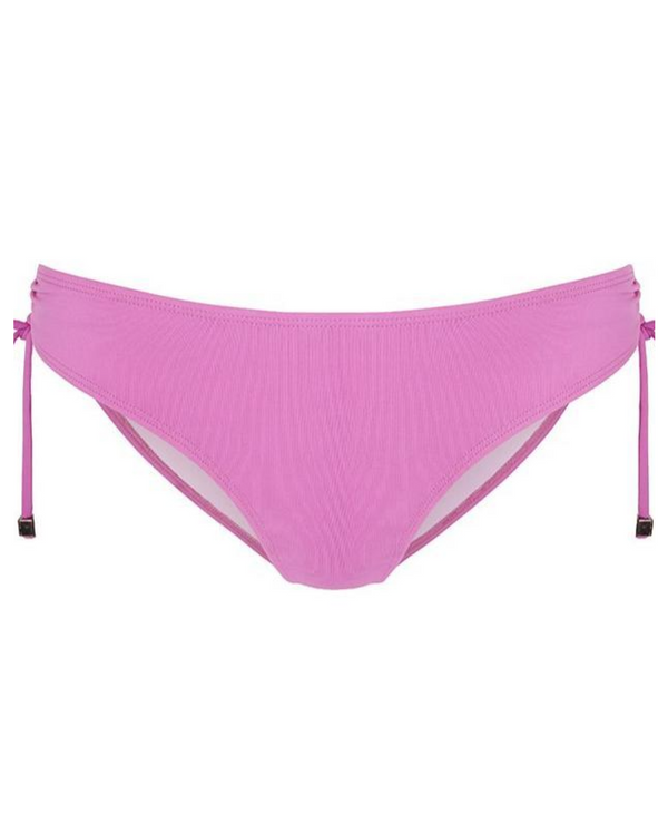 COZUMEL - Magenta. Inspired by a classic 60s silhouette, low-cut waist and low cut leg w/ full bottom coverage & adjustable tie sides. 