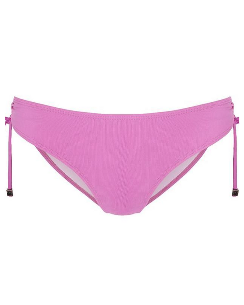 COZUMEL - Magenta. Inspired by a classic 60s silhouette, low-cut waist and low cut leg w/ full bottom coverage & adjustable tie sides. 