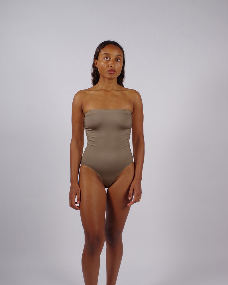Strapless monokini swimsuit sales