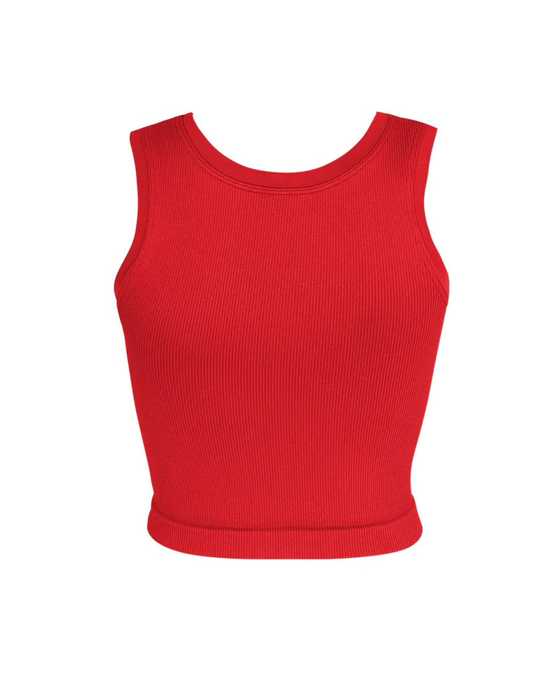 LUMINOUS Ribbed Vest | Bright Red | Image 3