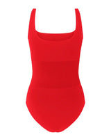 Amorous one piece swimsuit - bright red back - tummy control bathers - curvy women swimwear - PRISM²