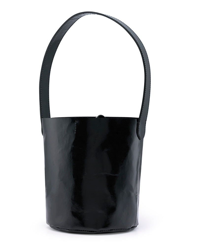 Oahu Mini Bucket Bag - Black Patent Leather