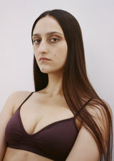 model wears liberated in chocolate brown - PRISM² - Bra for bigger breasts - Bra for smaller breasts - Gym bralette - Maternity bra top - Plus size bra - Soft bralete - supportive bra top 