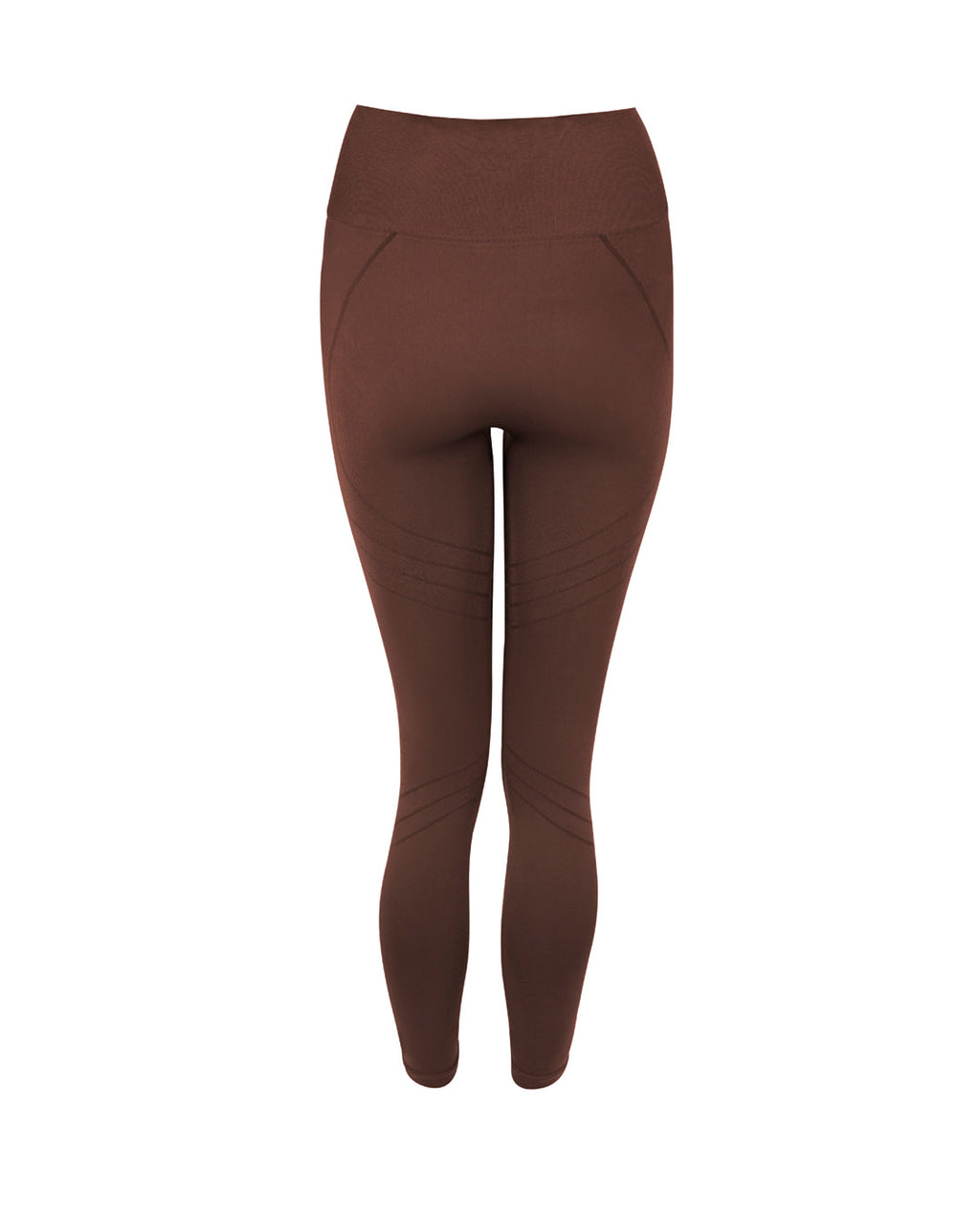 LUCID 7/8 Maroon Leggings, Stylish Gym Essential, Seamless & Supportive, Luxurious Brown Hue