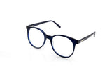 LONDON OPTICAL - Midnight Blue. The London is a PRISM classic. Easy to wear, round frame, oversized and comfortable, perfect for everyday wear. Unisex and suitable for all faces. Lightweight frames are also available in sunglasses.