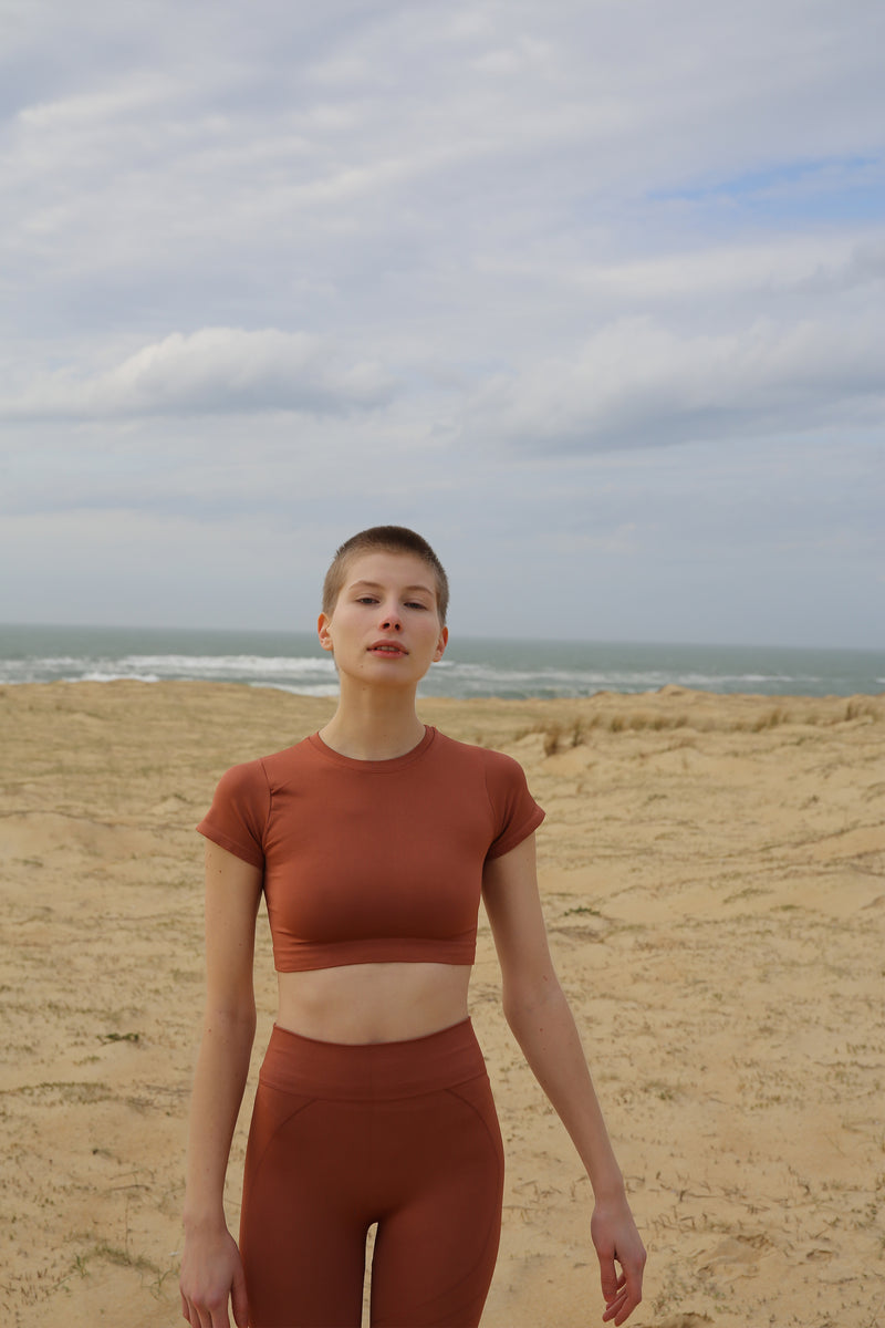 MINDFUL Crop Top | Rusty Pink