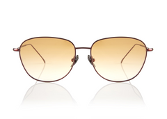 NEW YORK METAL Sunglasses | Burgundy | Image 1