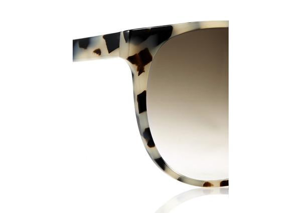 NEW YORK - Cream Tortoiseshell. A PRISM classic - unisex collection staple is a medium sized square style frame with a flat top and curve bottom. Also available in sunglasses and optical.