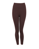 awaken in chocolate brown - high waisted compression leggings - prism2 london 