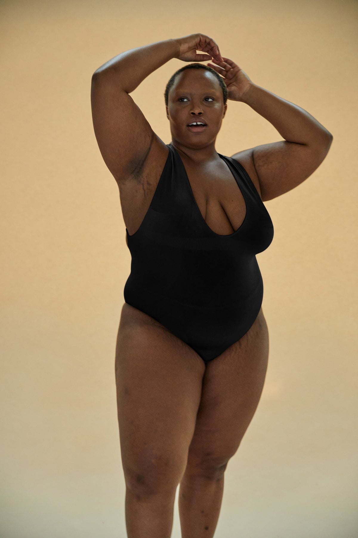 Plus size one piece bodysuit online