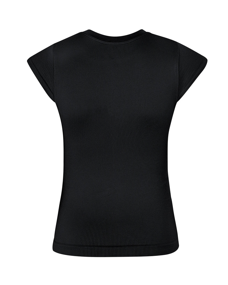 ROUSE - Ribbed Top - Black