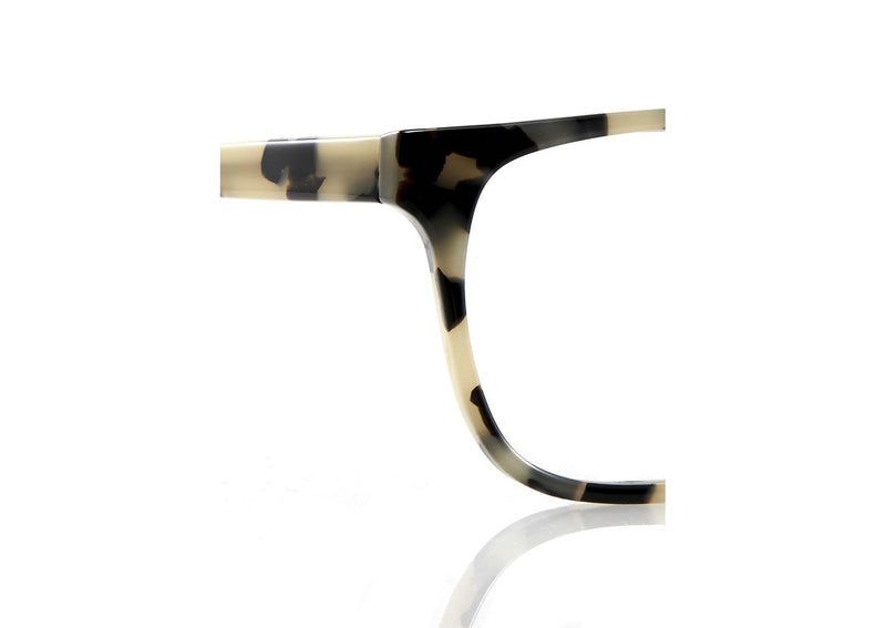 ROME Optical - Cream Tortoiseshell. The Rome is a PRISM classic. Narrow and rectangular unisex shape is ideal for everyday wear. These lightweight frames are also available in sunglasses.