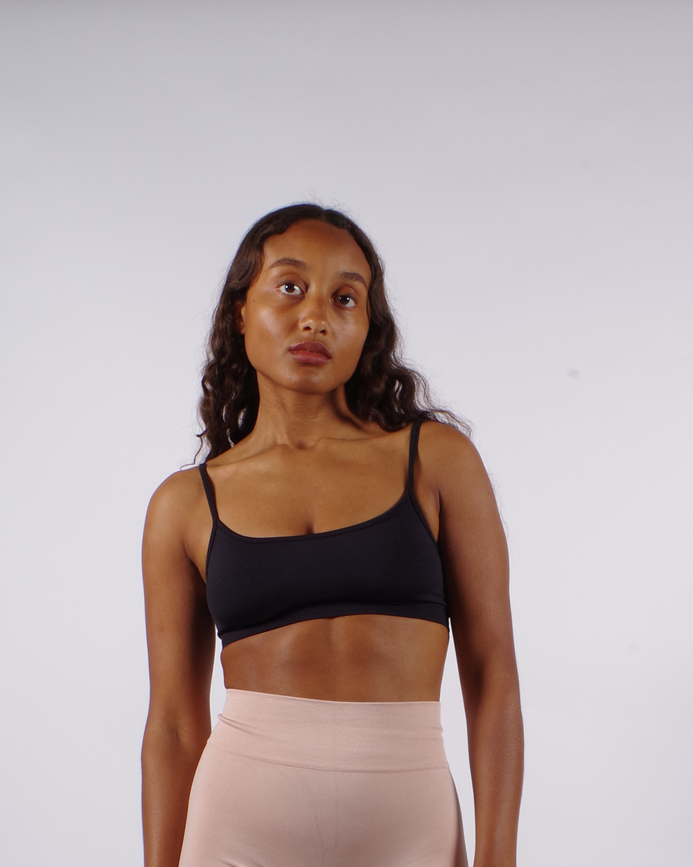 SINCERE Bra Top in Black | Activewear Supportive Bra | Plus