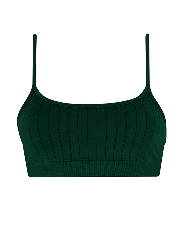 sincere bra top in dark green - maternity supportive bralette - prism2 london 