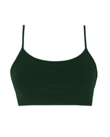 sincere dark green activewear bra top - prism2 london