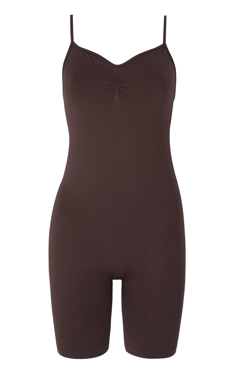 SPIRITED Chocolate Brown Playsuit | Rich Hue Multi-Use Outfit ...