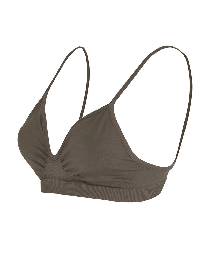 liberated in muddy grey - Maternity bra top - Plus size bra - Soft bralette - PRISM² -