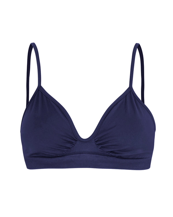 liberated bralette in navy - Soft bralette - Sports bra - Workout bra top - Exercise top - Seamless bra top -  PRISM² 