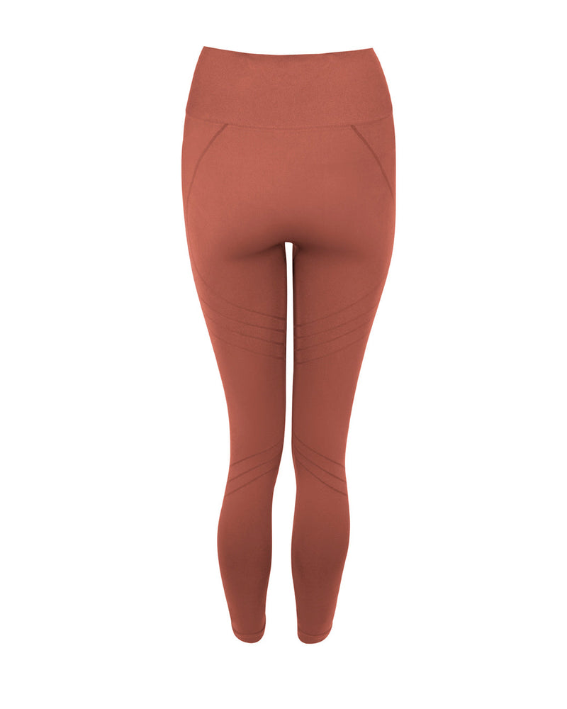 LUCID 7/8 Rusty Pink Leggings Chic Seamless Gym Choice High