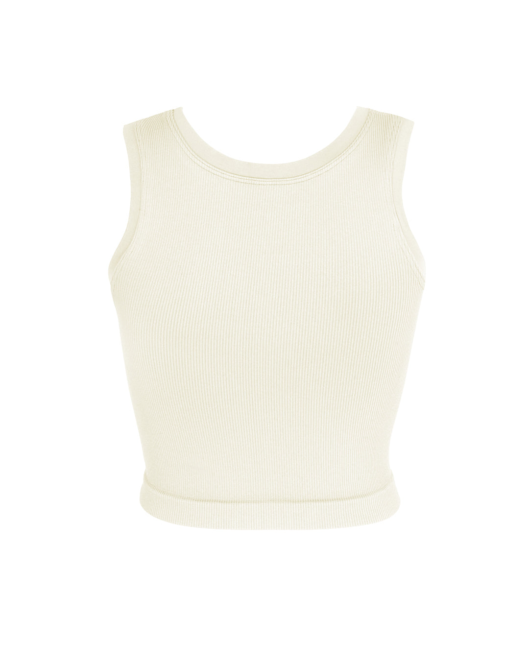 LUMINOUS Ribbed Vest | Cream | Image 3