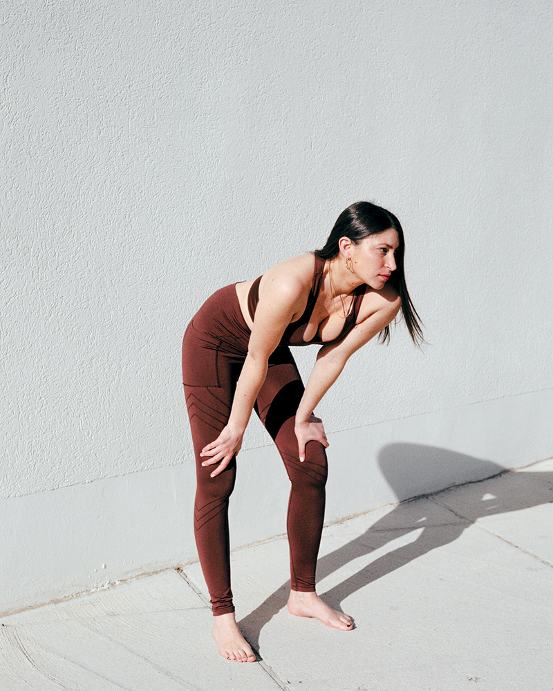 VIBRANT Pocket Leggings Maroon