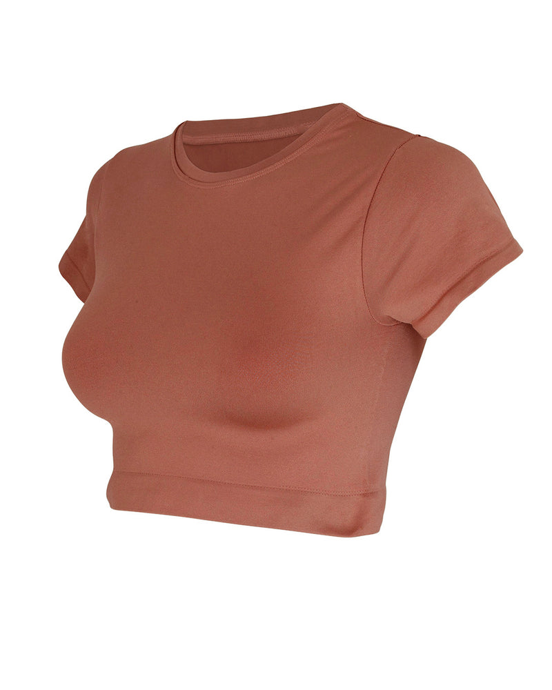 MINDFUL Crop Top | Rusty Pink