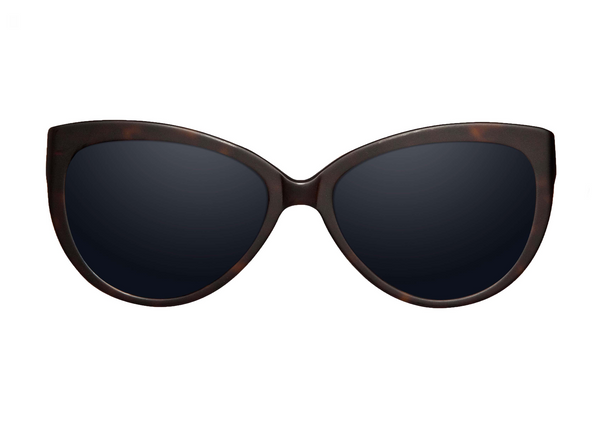 PORTOFINO - Brown. Inspired by glamour, oversized classic cat-eye shape. Suitable for all face shapes. Lightweight acetate frames are available in sunglasses and opticals.