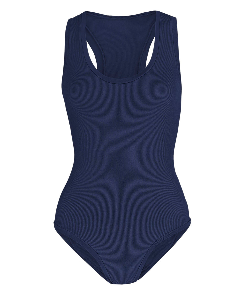 PRESENCE One-Piece Navy Swimsuit Tummy Control Swimwear Plus
