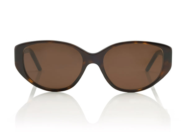 SIERRA - Dark Tortoiseshell. These glasses are a modern take on the classic cat-eye glasses. These lightweight frames are medium to small sized and are suitable for all face shapes, with its rounded edges made to flatter the face.
