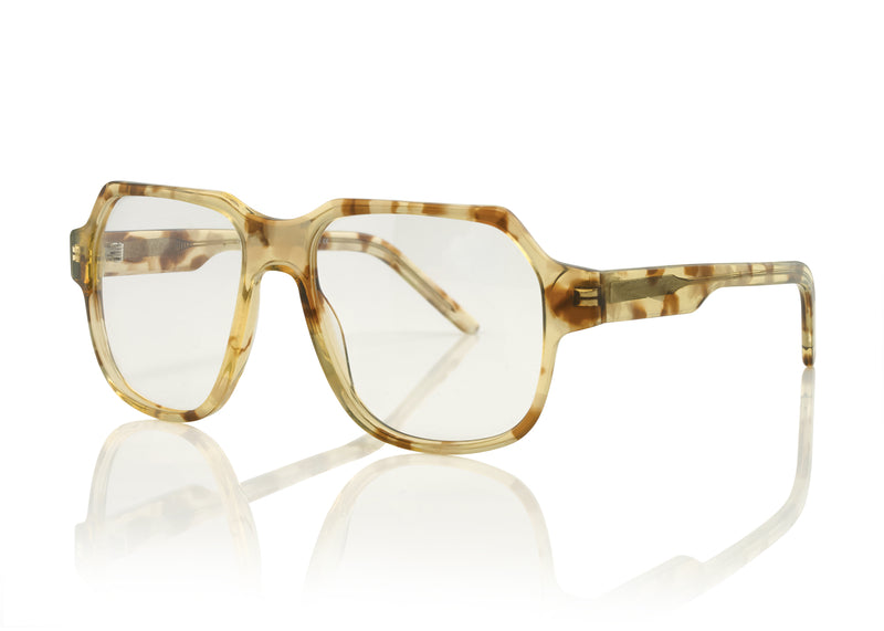 DAKOTA - Clear Tortoiseshell. These are a modern interpretation of the retro aviator frame. These lightweight frames, and the small to medium sized style is suitable for smaller face shapes with its compact dimensions, making them the perfect optical choice for your prescription lenses.