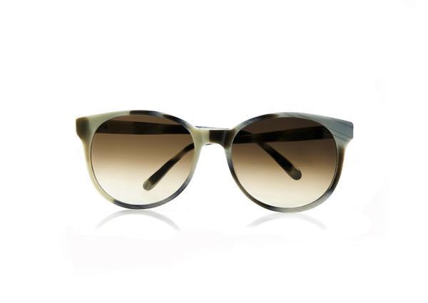 RIO - Zebra Horn. Comfortable, for everyday wear. Unisex and suitable for all face shapes. Available in sunglasses or opticals.