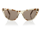 ST LOUIS - Clear Tortoiseshell. A modern take on the 50’s cat-eye shape. Suitable for more narrow faces w/ soft tips and rounded edges. Lightweight frames available in sunglasses and opticals. 