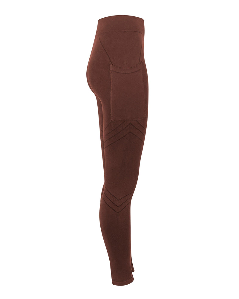 PRISM² vibrant leggings in maroon - workout leggings for women -workout leggings with pockets - top rated workout leggings - brown gym leggings - compression leggings - flattering leggings - high waisted leggings - sustainable
