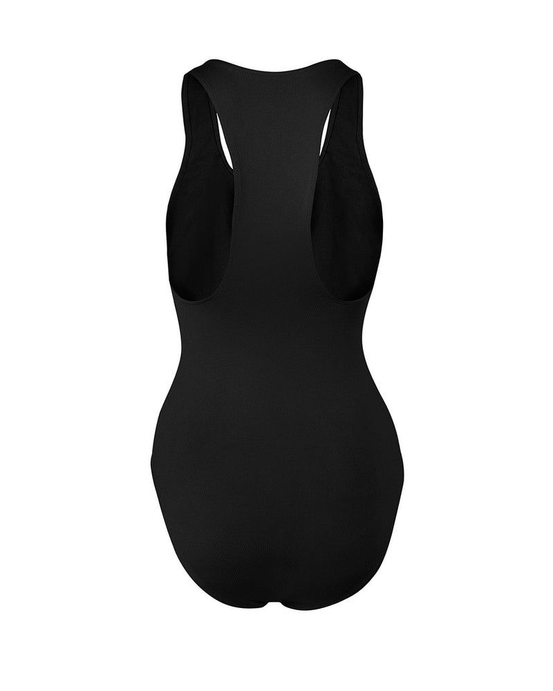 ZEALOUS - One-piece Swimsuit - Black